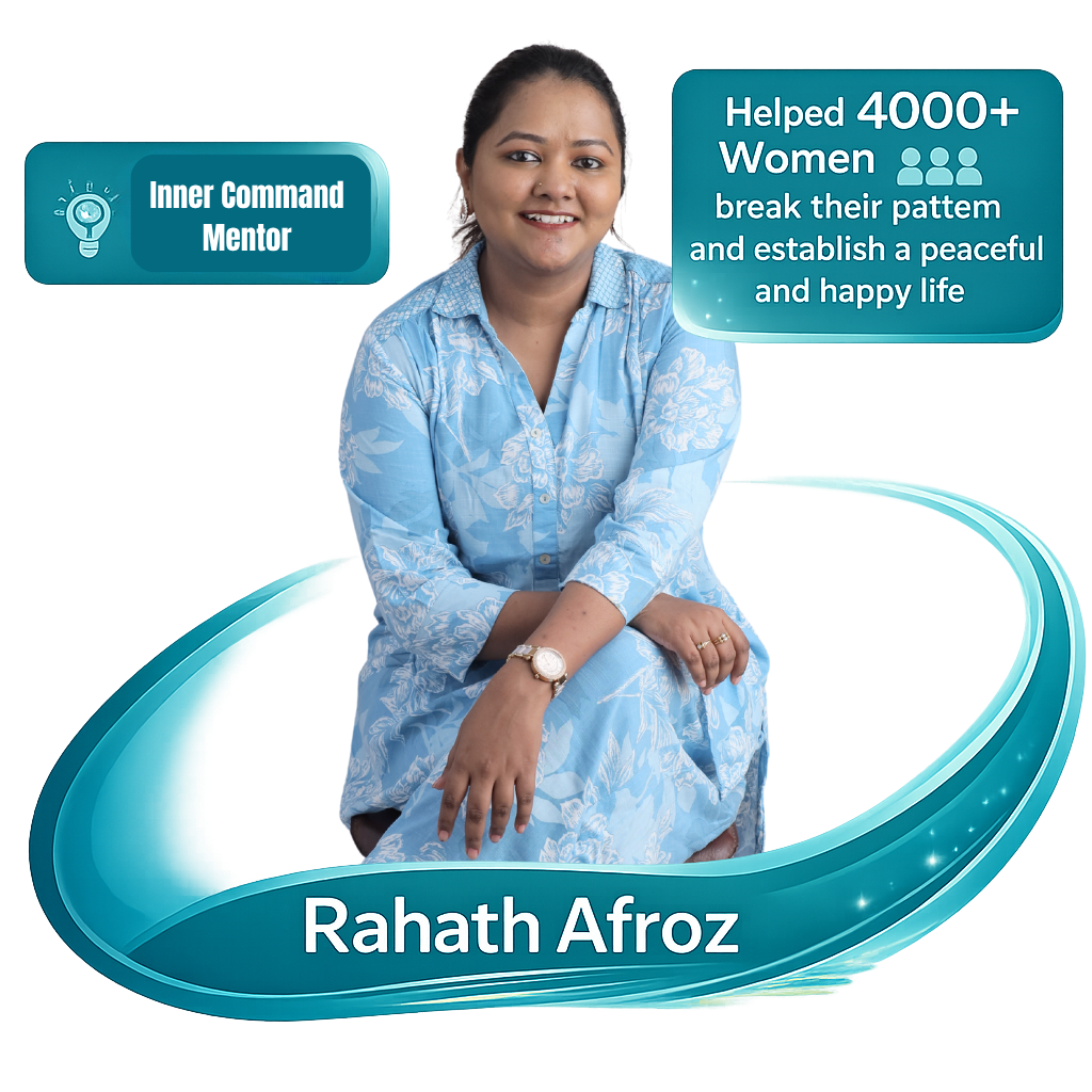 Rahath Afroz, Inner Command Mentor — guiding high-achieving women through subconscious pattern work